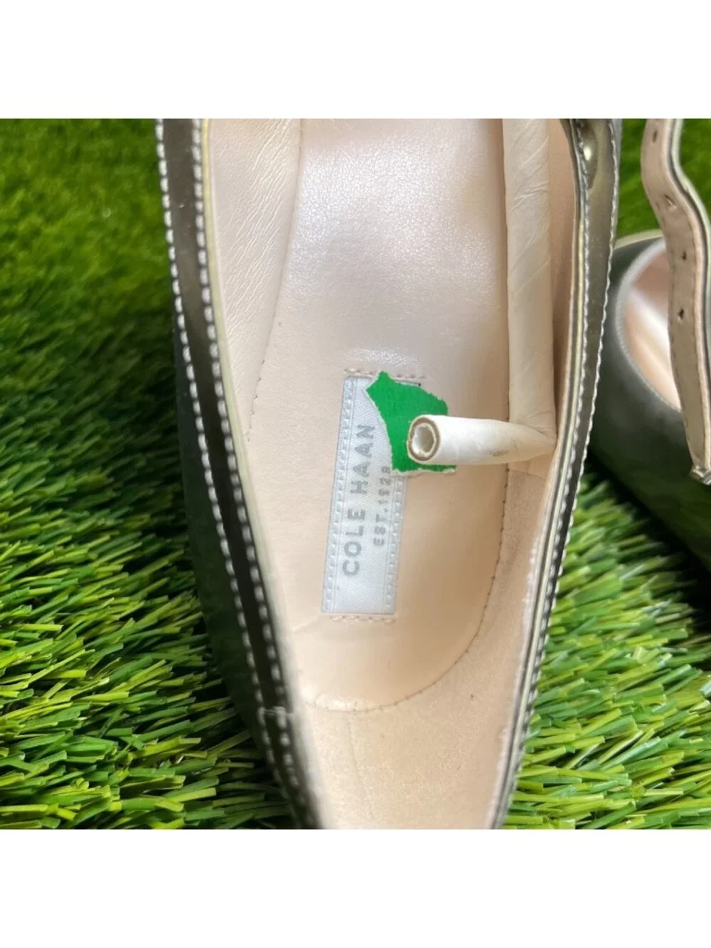 Cole Haan Phoenix Womens Size 8 Gold Silver Casual Mary Jane Ballet Flats Shoes